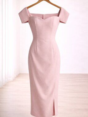 Dress the Population Bailey Off-the-Shoulder Dress Size XL | Blush Pink MSRP$178